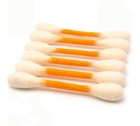 Cat-flavoured cotton buds with catnip - pack of 6 giant kitten chew sticks, interactive felt cat toys, durable indoor cat chew toys