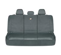 CAT Flexfit™ Gray Rear Seat Cover for Car, SUV, & Truck - Durable Canvas Material Back Car Seat Covers 60/40 Split Bench Protector - Back Seat Cover & Back Seat Protector Interior Accessories