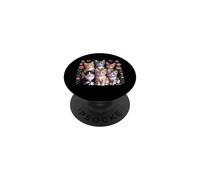 Cat Flower Floral Cute Kittens Butterfly Artwork PopSockets Adhesive PopGrip
