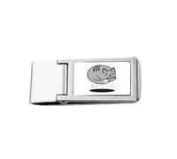 Cat Fly Cave Refused Art Deco Fashion Slim Money Clip Stainless Holder Pocket Wallet