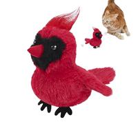 Cat Flying Bird Toy - Interactive Cat Toy Bird - Realistic Flapping Wings Electric Plush Doll for Rabbit Medium Large Breed Mental Stimulation Indoor Pet Cage