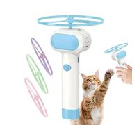 Cat Flying Disc Toy 4 Glow Propellers Rechargeable Funny Disc Fetch Game