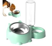 Cat Food and Water Bowl Set,16 Degree Tilted Dog Dish with Water Dispenser | Detachable Pet Feeder Bowl for Cats and Dogs