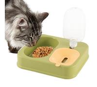 Cat Food and Water Bowl Set | 2 in 1 Dog Weight Water and Food Bowl - Double Dishes Bunny Food Water Dispenser Set, Pet Supplies Feeding Station for Dry and Wet Separation