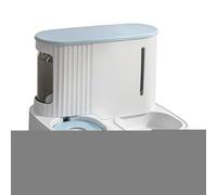 Cat Food and Water Dispenser Set - 2 in 1 Drinking Water Dispenser - 3L Removable Automatic Cat Feeder with Large Capacity | For Kittens Puppies Feeding Home