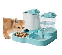 Cat Food and Water Dispenser Set,Spill-Proof Waterer | Cat Automatic Feeders and Water | for Feeding Treat Pet Kitten Puppy Dog Bunny Animal
