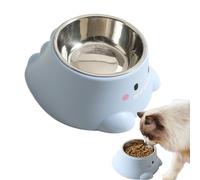 Cat Food Bowl, Dog Bowl for Dogs, Leak-proof and Tilt-Proof Pet Bowl for Feeding and Drinking for Multi-Cat Households, Senior Cats, Puppies, Kittens and On the Go