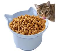 Cat Food Bowl - Elevated Cat Food Bowl | Slow Feeder Cats Bowls | Extra Wide Kitten Bowls | Tilted Elevated Foods or Water Box | Cats Dishes Adjustable Angle with Suction Cup for Small Faced Kitten
