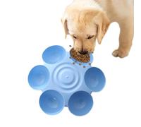 Cat Food Bowl Flower - 18cm 6-Port Kitten Dish, Safe Durable, Petal Shaped Design, Fun Mealtime Feeder | Indoor Multiple Feeding Promotes Better Digestion Healthy Eating Routine