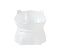 Cat Food Bowl - Large Capacity Elevated Feeder with Neck Support, Cute Non-Tip Drinking Water Bowl for Adult Cats and Kittens