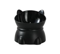 Cat Food Bowl - Large Capacity Elevated Feeder with Neck Support, Cute Non-Tip Drinking Water Bowl for Adult Cats and Kittens