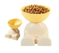 Cat Food Bowl - Raised Food Feeding Dish for Pet | Tilted Kitten Feeder,for Kitchen Vacation Apartment Indoor Outdoor Home Travel Balcony