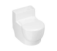 Cat Food Bowl - Raised Toilet Style Feeder, Splash-proof Design, Durable Stainless Steel Insert, Sturdy Non-Slip Base, Easy Clean | Placement de