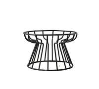 Cat Food Bowl with Metal Stand, Iron Frame Water Feeder for Dog Cat, Pet Ceramic Bowl Elevated Puppy Kitten Pet Feeder Bowl(Black)