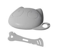 Cat Food Can Covers Lids and Spoon | Cat Can Topper Lid and Food Mixing Spatula | Silicone Pet Treat Storage Topper Spatula for Households Pantry Feeding Station Meal Portioning Travel