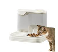 Cat Food Dispenser, Detachable Large Capacity Pet Bowl, Water Bowl and Kibble for Domestic, Suitable for Indoor Travel Holidays Puppy Small Medium Large Breed