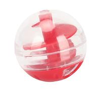 Cat Food Dispensing Bite Resistant Interactive Puzzle Ball Toy for Kitten, Weight Control and Boredom Relief, Suitable for Treats Less Than 0.4in, Adjustable Leakage Mouth Plastic 2"