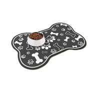 Cat Food Mat 1pc Bone-Shaped Quick-Dry Pet Feeding Mat With Non-Slip Rubber Backing - Stain-Resistant Mud Dog Cat Bowl Placemat(Color 4,40x60cm)