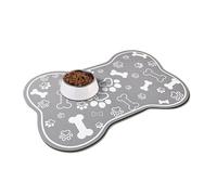 Cat Food Mat 1pc Bone-Shaped Quick-Dry Pet Feeding Mat With Non-Slip Rubber Backing - Stain-Resistant Mud Dog Cat Bowl Placemat(Color 2,40x60cm)