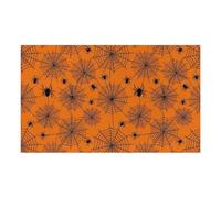 Cat Food Mat for Pet Halloween Spider Web Pumpkin Dog Feeting Mats | Dog Feeding Mat, Absorbent Mats for Food and Water Bowl, Non Slip Pet Placemat for Floors, No Stains Quick Dry Dispenser Mat