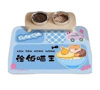 Cat Food Mat The Pet Dining Mat Is Splash-Proof, Spillproof, Quick-Drying, No-Wash, Easy To Clean And Scratch-Resistant(Color4,40X60CM(1.3X2FT)