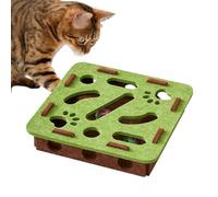 Cat Food Puzzle Intelligent Training Toy with Sensory Function and Bell to Prevent Boredom Training Indoor Outdoor for Kitten and Senior Cat