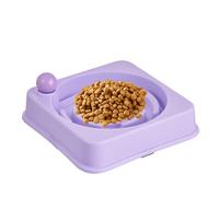 Cat Food Slow Feeder Bowl | Non-Slip Anti-Choking Feeding Dish - Cat Healthy Eating Puzzle Food Bowls,for Home Apartment Bedroom Living Room Balcony