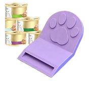 Cat Food Spatula, Cute Paw Shape Non Slip Gadget, Silicone Can Scraper with Integrated Can Opener for Pet, Kitten, Kitchen, Ensuring Zero Waste Feeding Food Grade Material