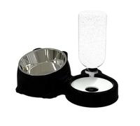 Cat Food Water Bowl Set - Spill Proof Container, Steady Eating Vessel, Solid Resin Pot | Healthy Dining Component, Heavy Duty Hardware for Ground Local Space Yard Floor Road Club Desk Office