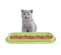 Cat Food Water Bowls - Angled Bowls, Long Bowls | Ergonomic Raised Design, Anti-Stress Solution Pet Meal with Comfort, Enhanced Hygiene While On the Go