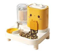 Cat Food & Water Dispenser - Automatic Cat Feeder | 2 in 1 Dog Food Dispenser, Smart Detachable Drinking Bowl for Providing Drinking, , Puppy, Kitten,