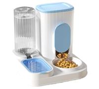 Cat Food & Water Dispenser | Large Capacity 2 in 1 with Removable Bowl for Freshness Retention