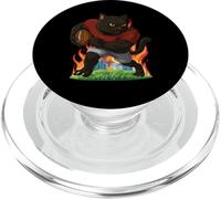 Cat Football Player Funny Sports Touchdown Runningback QB PopSockets PopGrip for MagSafe