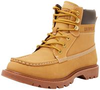 Caterpillar Men's CAT Caterpiller Mens Colorado Moc Toe Leather Ankle Boots - Yellow - Size: 8