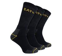 Caterpillar Mens Workwear Three Pack Crew Socks Black 11