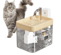 Cat Fountain - 1.5L Automatic Drink Fountain, Indoor Dispenser | Quiet Pump Pet Hydration Station for Stream, Multiple Pet Homes, Ga