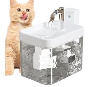Cat Fountain - 1.5L Electric Drink Fountain, Indoor Dispenser | Quiet Circulation Pump Pet Hydration Station for Stream, Home