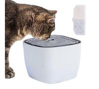 Cat Fountain - 2.5 Litre Ultra Quiet Smart LED Dispenser, Automatic Water Supply with Silent Brushless Pump | Pet Drinking Station for Cats Dogs Indoor Home Kitchen Living Space Fresh Flow