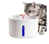 Cat Fountain, 2.6 L Quiet Automatic Drinking Fountain with USB Charge, Dog Water Dispenser, Drinking Bowl for Cats, Puppies, Small Animals, Home