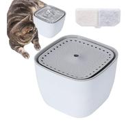 Cat Fountain - 6.8x6.89x4.92in Aanti Dry Pet Water Dispenser, Portable Automatic Drinking System, Smart Led Light Circulation Device | Ultra Quiet Pump Hydration Station for Multiple Cats Dogs Indoor