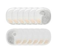 Cat Fountain Filter Replacement, Activated Carbon Durable Replacement | 12 Pieces Water Dispenser Filter Also Suitable for Dogs - For Indoor Use On The Go Made of Ceramic Stainless Steel Healthy