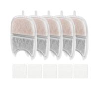 Cat Fountain Filter - Set of 5 Cat Drinking Fountain Filters with Sponge Filters, Triple Filter System for Drinking Water Systems in the Home and Living Area