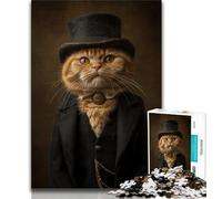 Cat from An Aristocratic Family 1000 Piece Jigsaw Puzzles for Teenagers Gifts,Help The Brain Exercise Addictive Toys to Cultivate Patience Great Gift (50x75cm)