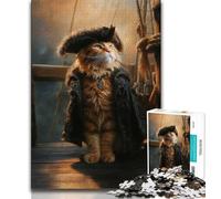 Cat from An Aristocratic Family Adult Puzzles 1000 Pieces,Help The Brain Exercise Addictive Toys to Cultivate Patience Unique Challenge Game (38x26cm)