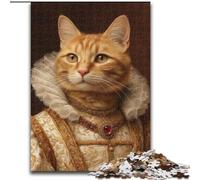 Cat from An Aristocratic Family Jigsaw Puzzles for Adults Teenagers Jigsaws Puzzle, Suitable for Ages 14 And Up Toy Wall Decor Birthday And Unique Gifts (26x38cm)