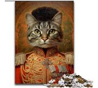 Cat from An Aristocratic Family Jigsaw Puzzles for Teenagers 1000 Piece Puzzle, for Age 14+ Home Art Decor Family Games Christmas Birthday Gifts (26x38cm)