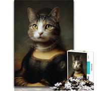 Cat from An Aristocratic Family Jigsaws 1000 Pieces for Teenagers,Help The Brain Exercise Addictive Toys to Cultivate Patience Parent-child Interaction 38x26cm