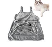 Cat Front Carrier,Adjustable Pocket Grooming Apron - Adjustable Pocket Size Kitten Sling Carrier,for Kitten Small Medium Breed Grooming Claw Care Walking Travel