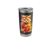 Cat Fruit Salad Stainless Steel Insulated Tumbler