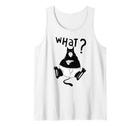 Cat funny pizza cats quotes kitten face cat pet fun Tank Top